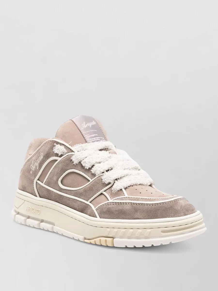 Axel Arigato leather suede panelled low-top sneakers