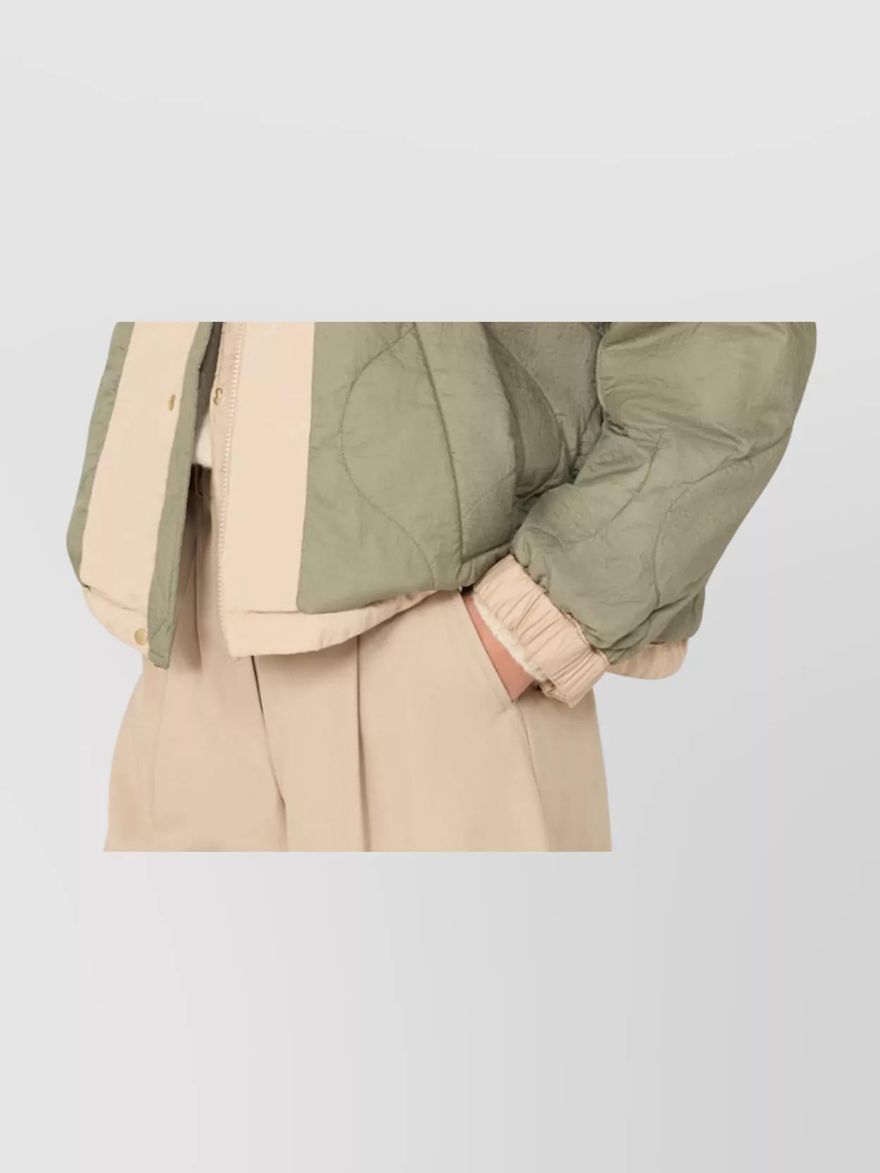 Weekend Max Mara Hooded Jacket With Reversible Quilted Texture