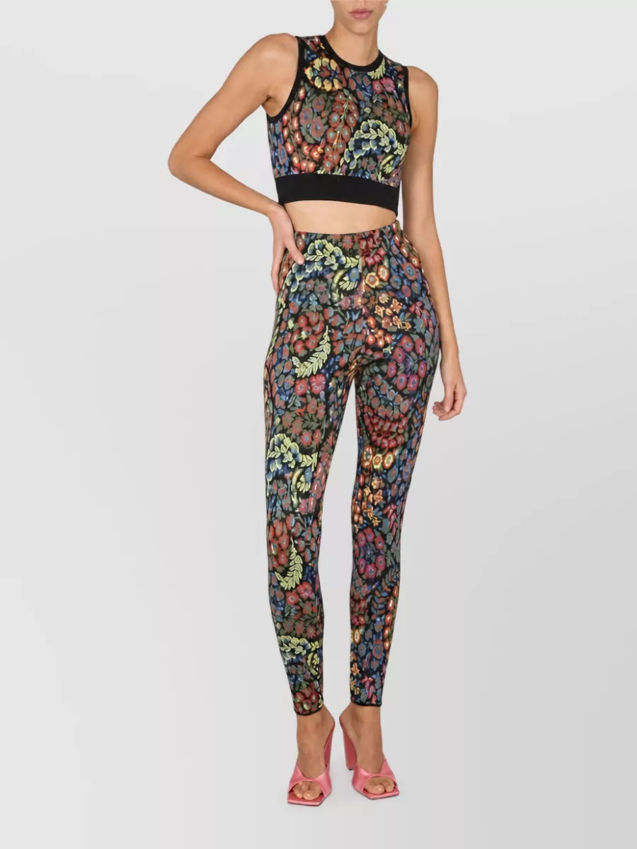 Etro jacquard wool-blend top