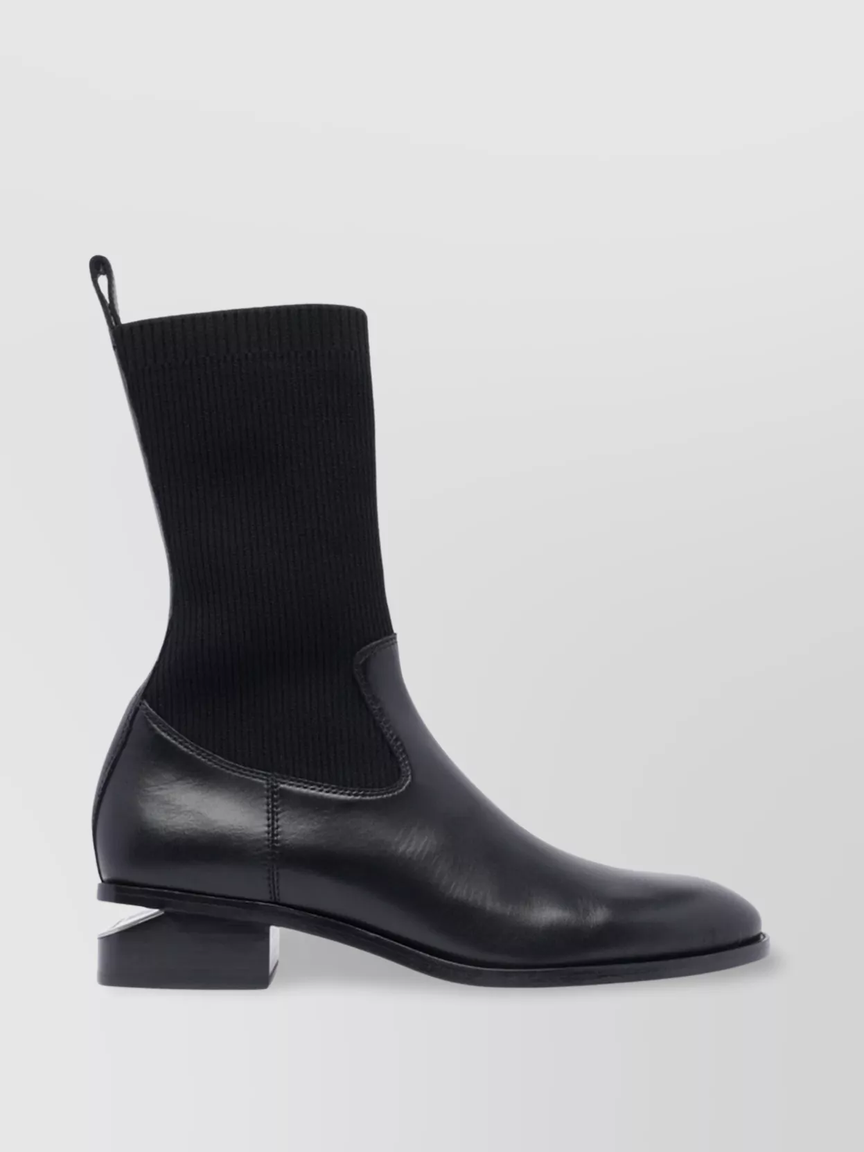 Alexander Wang Leather Ankle Boots Block Heel