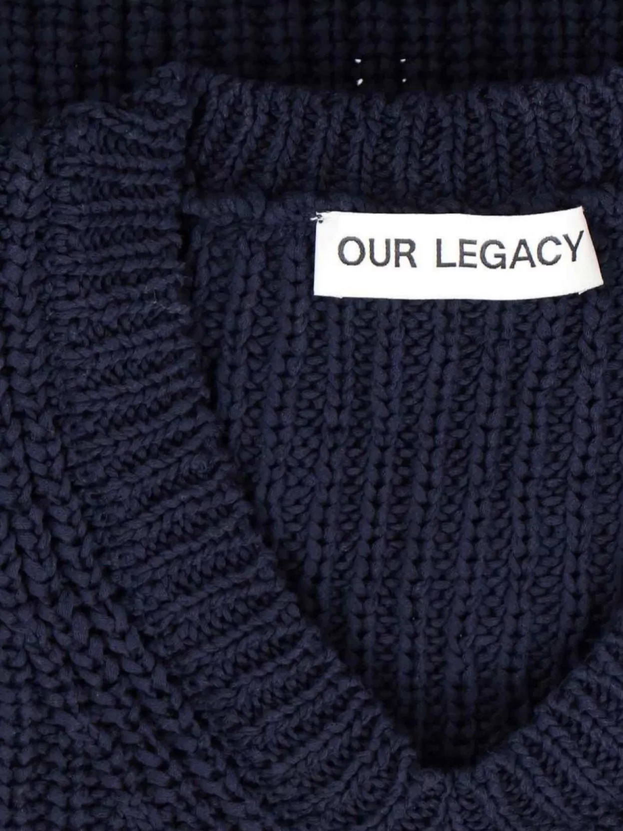 Our Legacy Sleeveless V-Neck Ribbed Knit Sweater