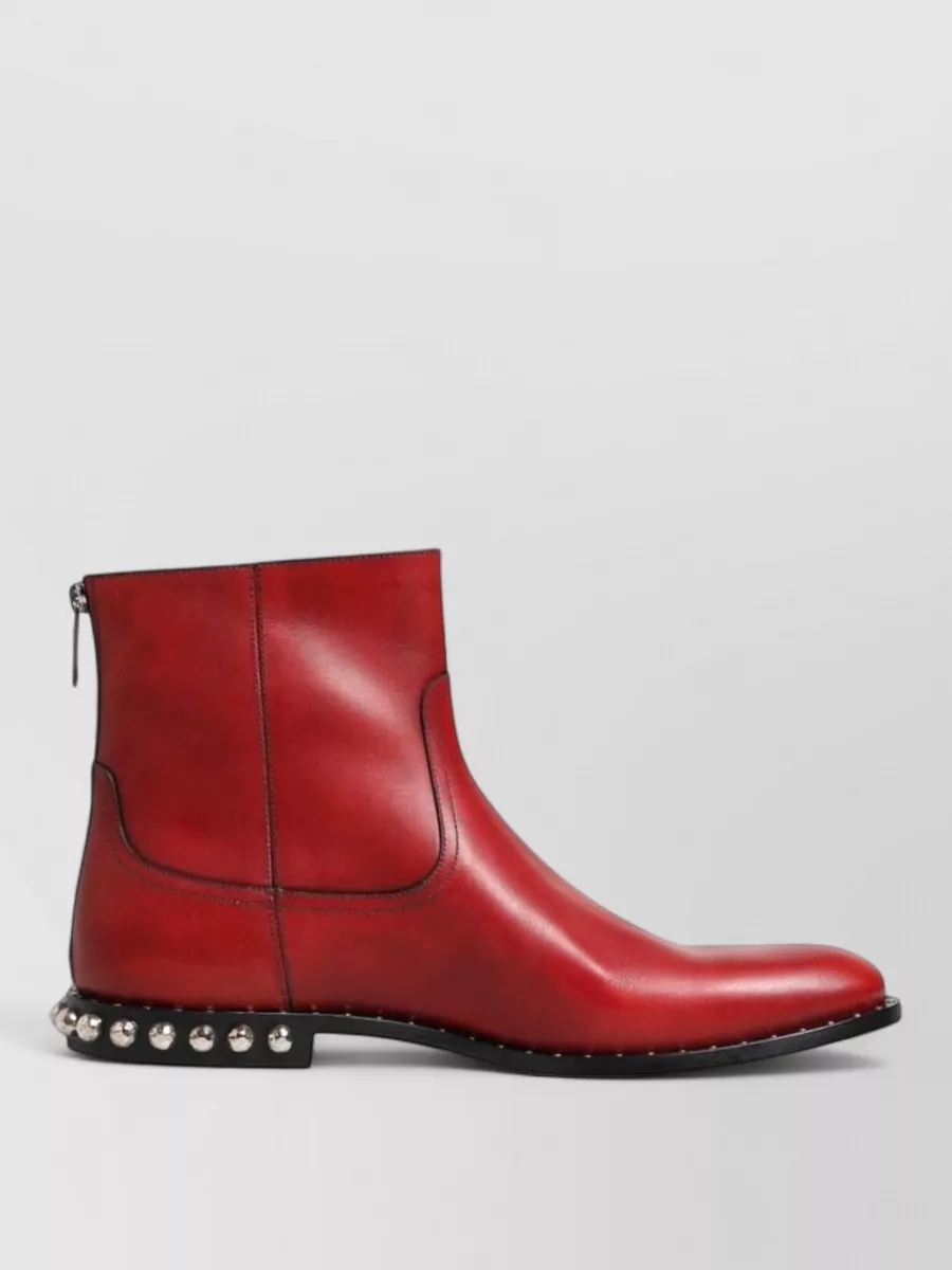 Dolce&Gabbana Studded Leather Chelsea Ankle Boots