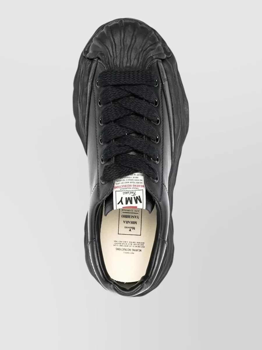 Maison Mihara Yasuhiro Leather Low-Top Sneakers