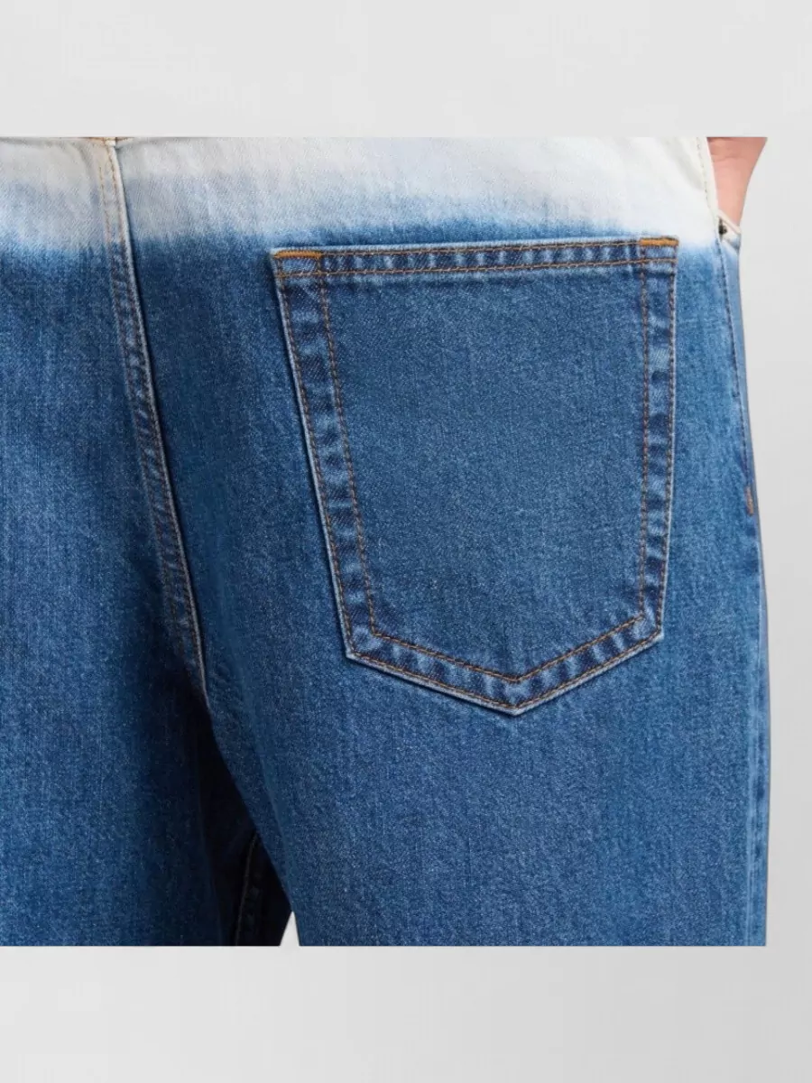 Marni Cotton Jeans Two Tone Belt Loop Design