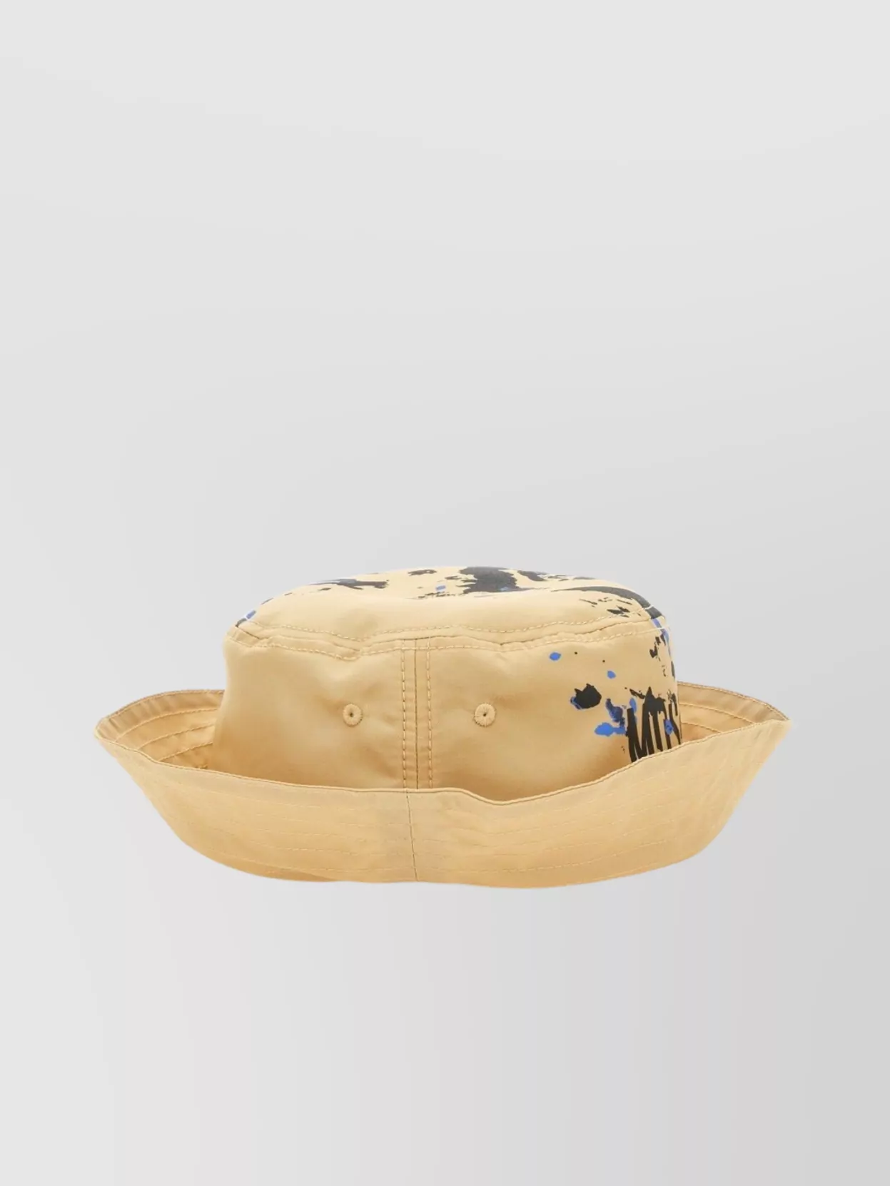 Moschino Logo Printed Wide Brim Bucket Hat