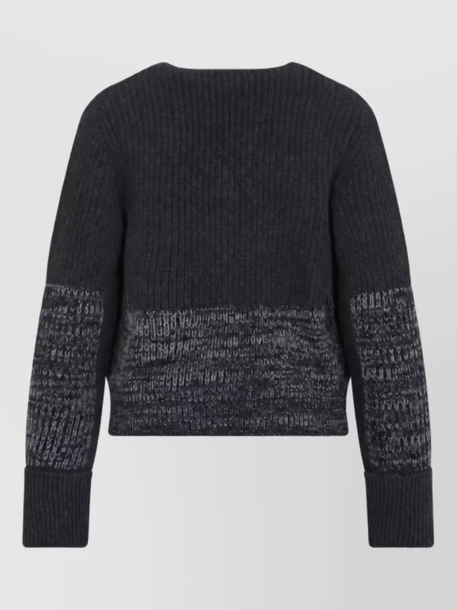 Bottega Veneta Cashmere Wool Ribbed V-Neck Cardigan