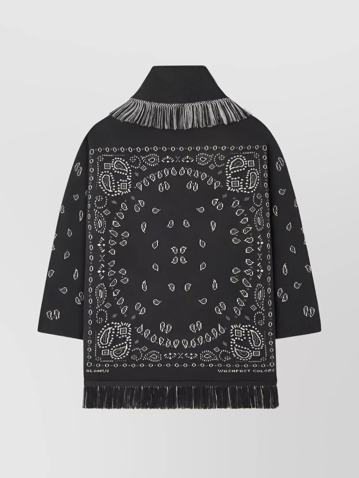 Alanui Fringed Belted Long Shawl Collar Cardigan