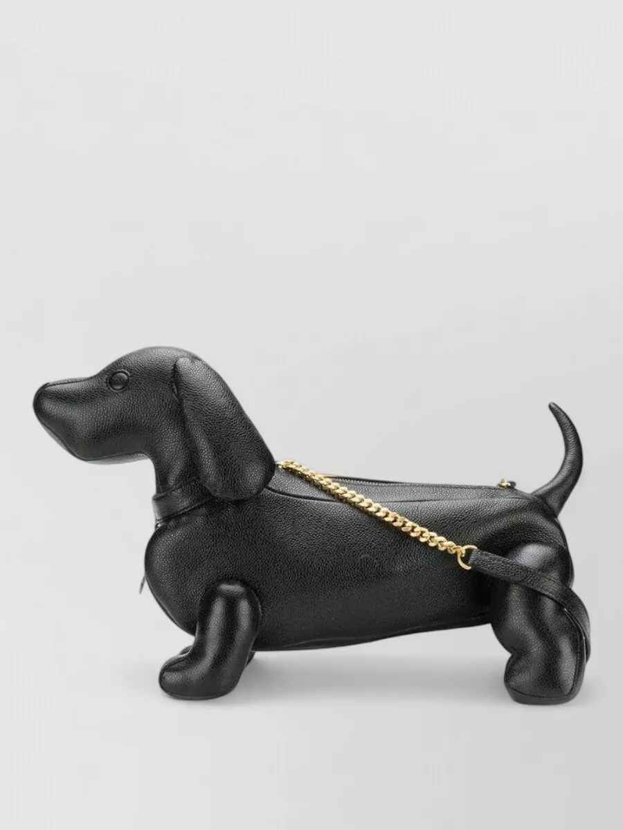 Thom Browne Pebbled Leather Mini Shoulder Bag
