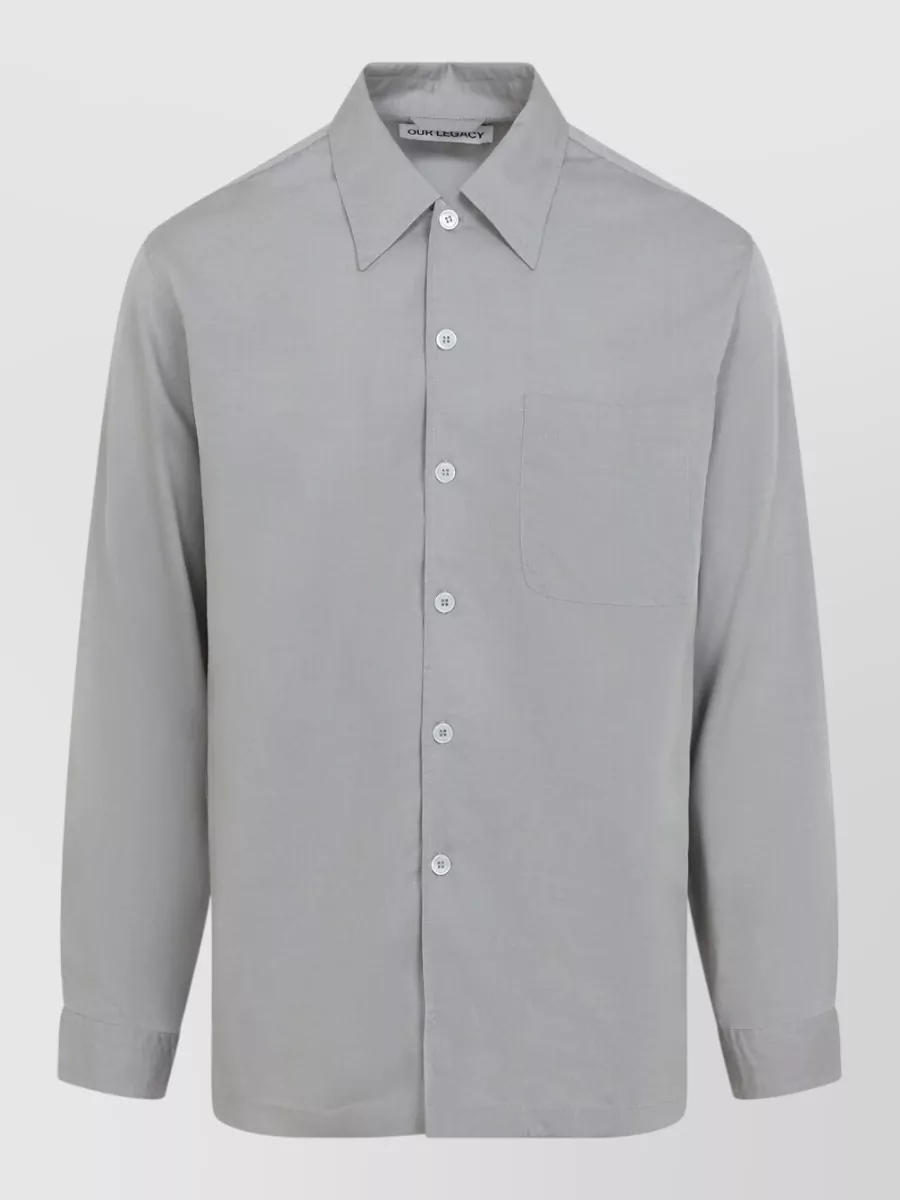 Our Legacy Lyocell Long-Sleeve Shirt