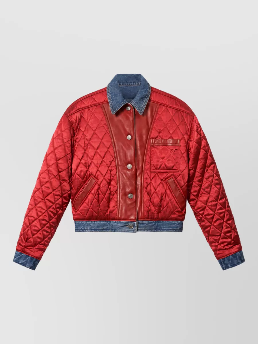 Isabel Marant Diamond-quilted cropped jacket