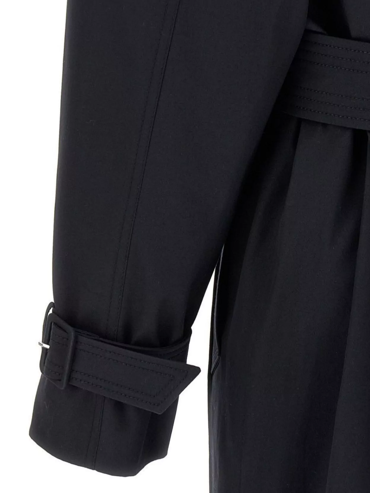 S Max Mara 'ebrien' Long Double-breasted Trench Coat With Belted Waist
