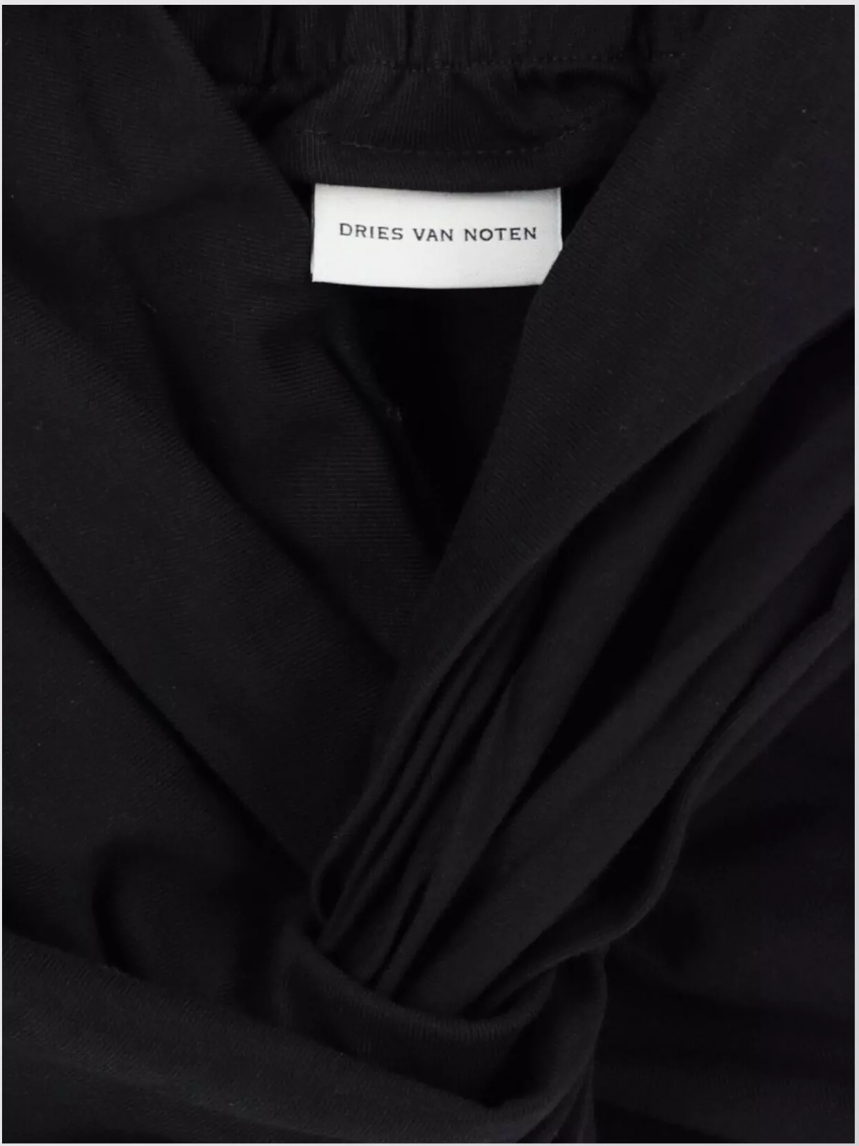 Dries Van Noten Draped High Waist Knot Midi Skirt