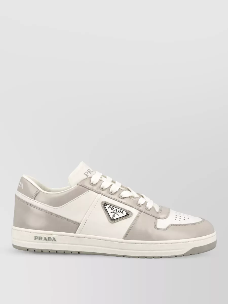 Prada Leather Low-Top Sneakers