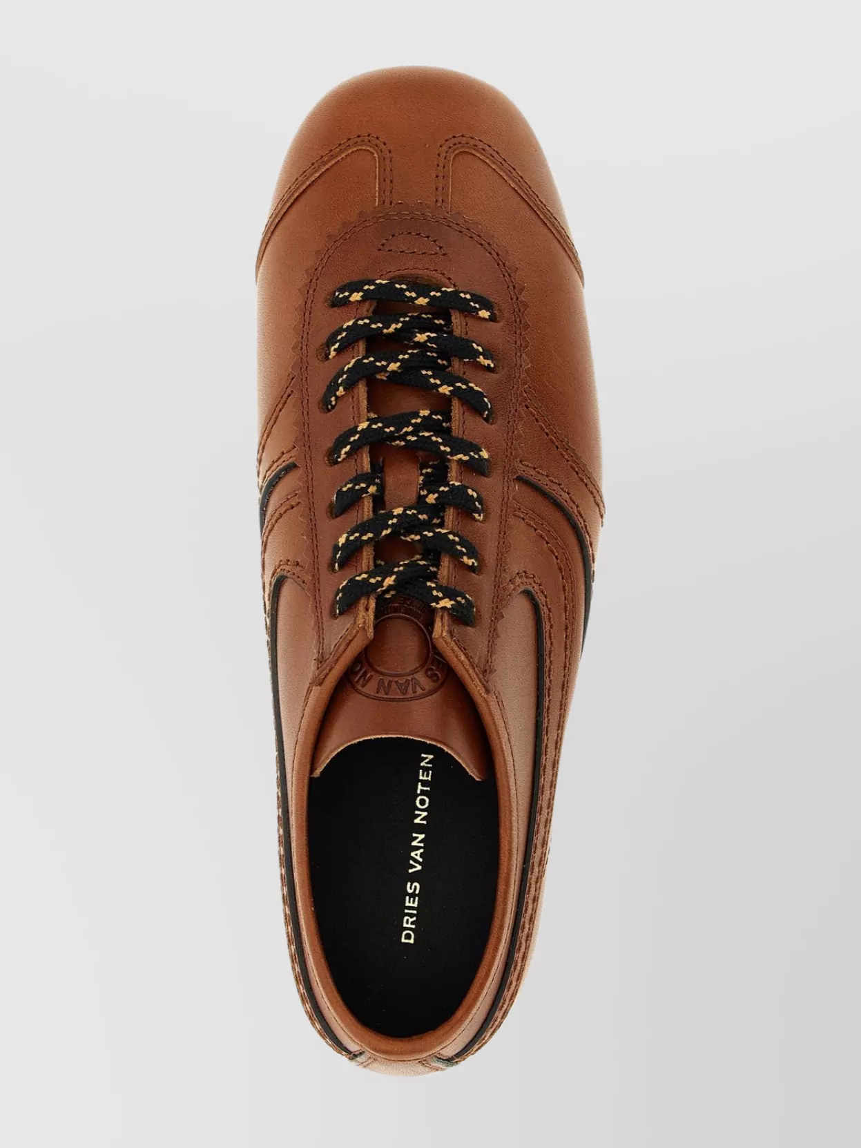 Dries Van Noten Contemporary Low-Top Leather Sneakers Design