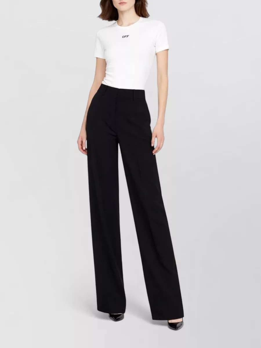 Off-White Logo Crew Neck Short Sleeve T Shirt