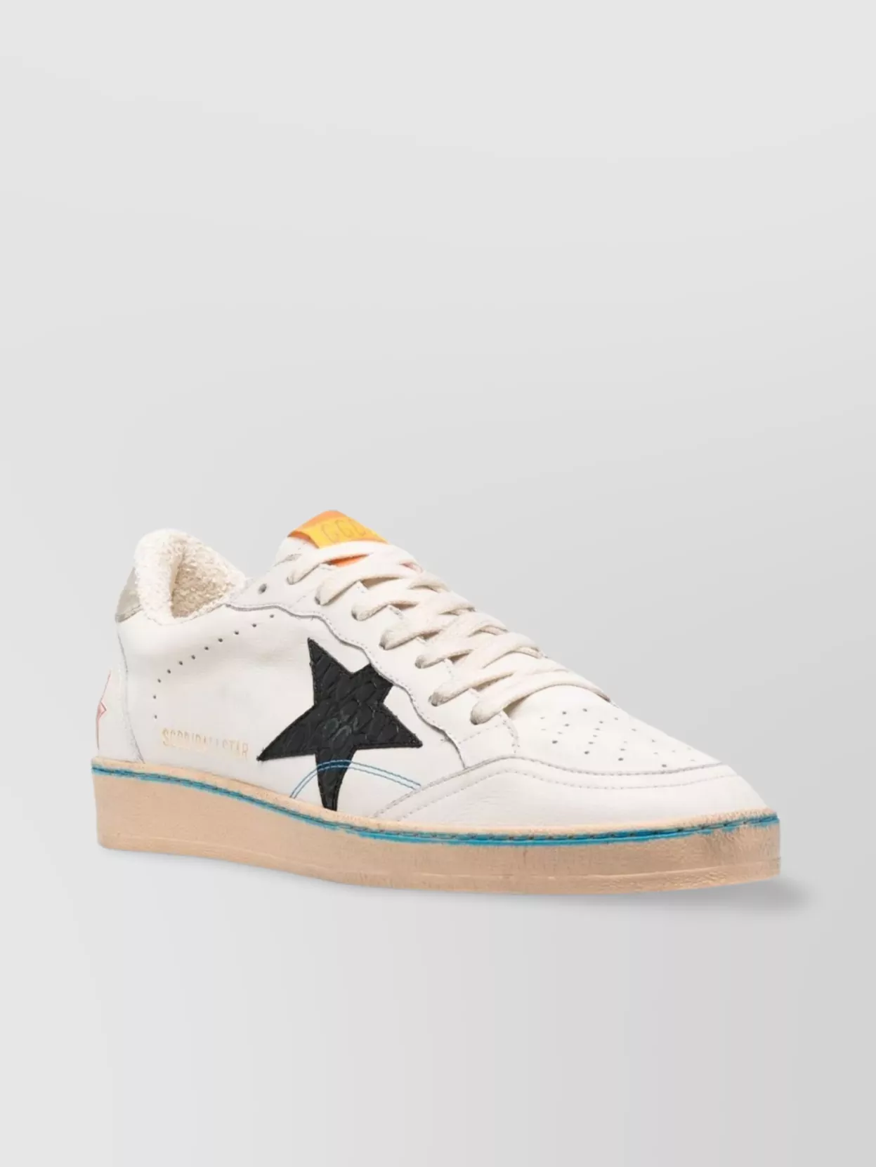 Golden Goose Distressed Low Top Sneakers With Signature Star Detail