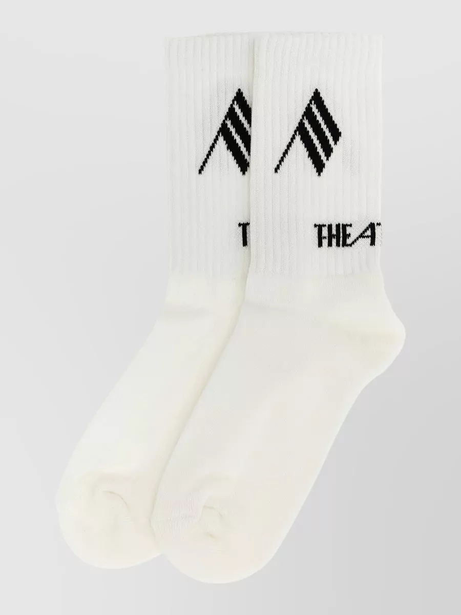The Attico Logo Knit Socks
