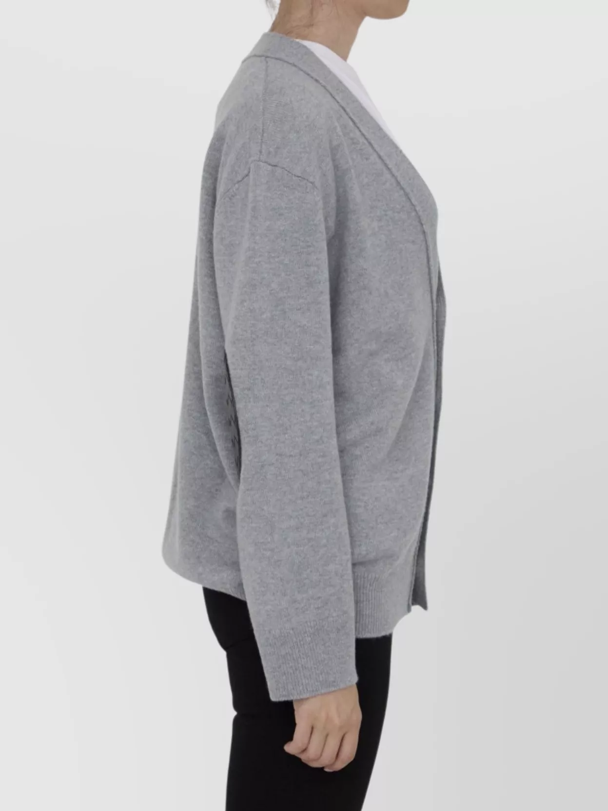 Bottega Veneta Cashmere Cardigan With Leather Elbow Patches
