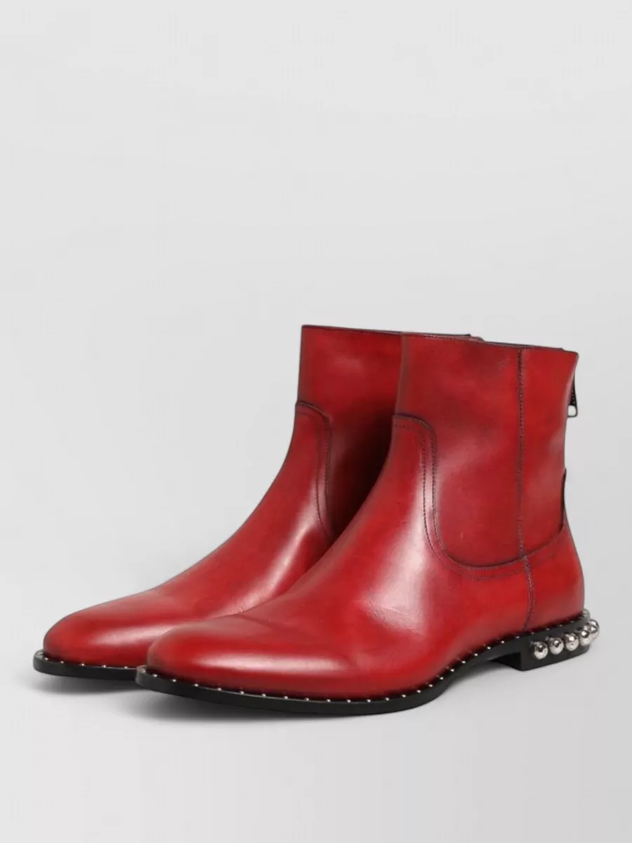 Dolce&Gabbana Studded Leather Chelsea Ankle Boots