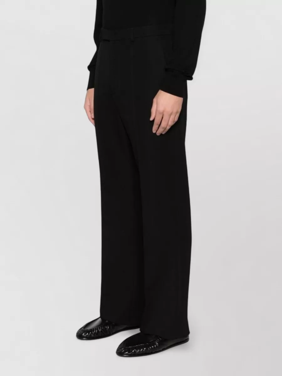 Valentino Tailored Wool Trousers With Pockets And Loops
