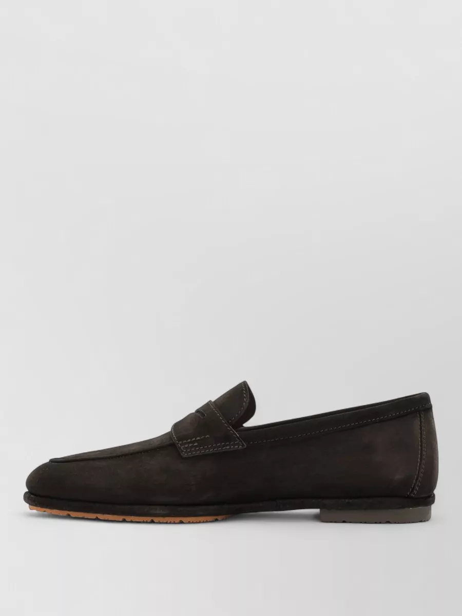 Santoni Leather Loafers