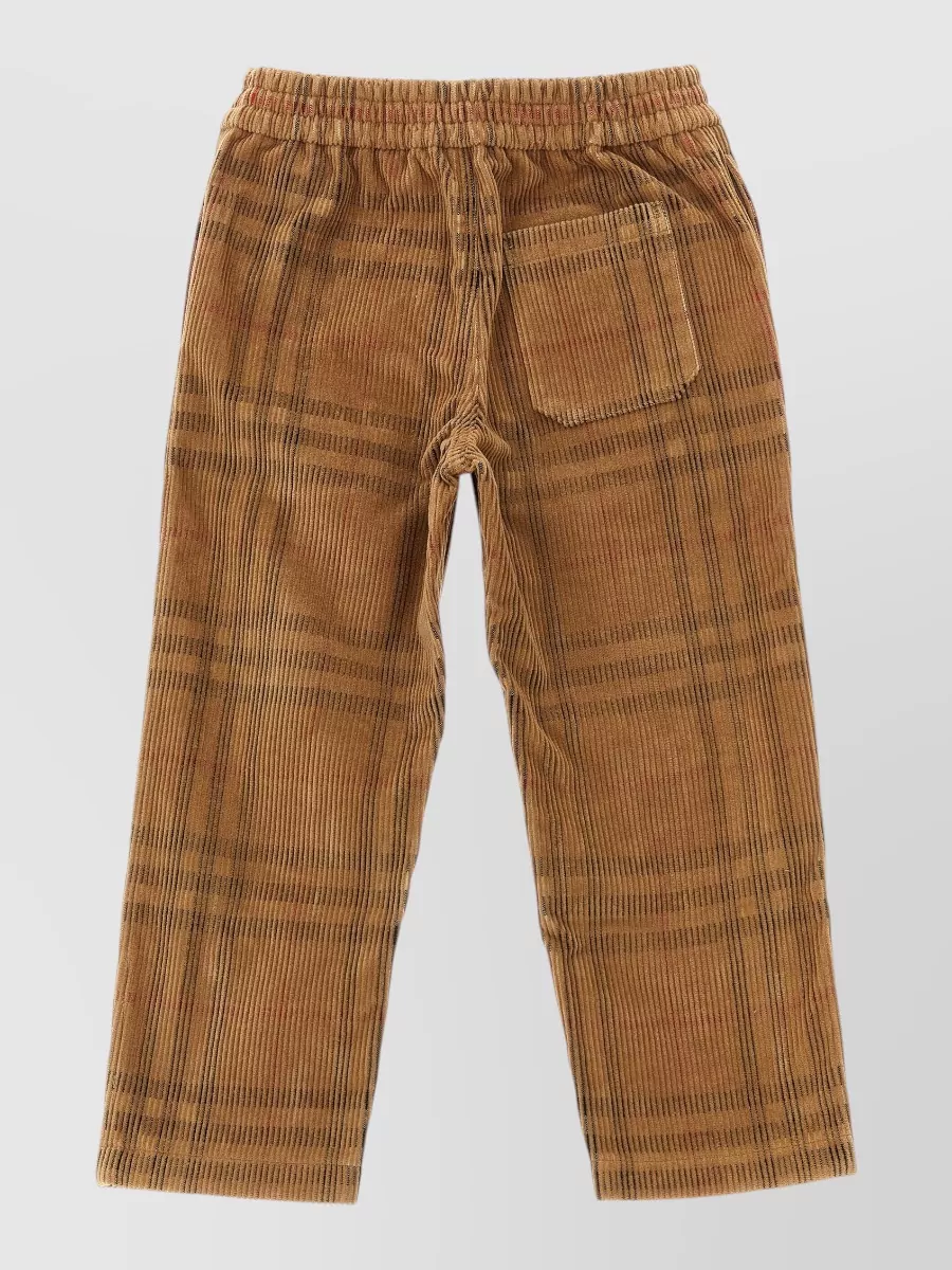 Burberry Checked straight-leg pants