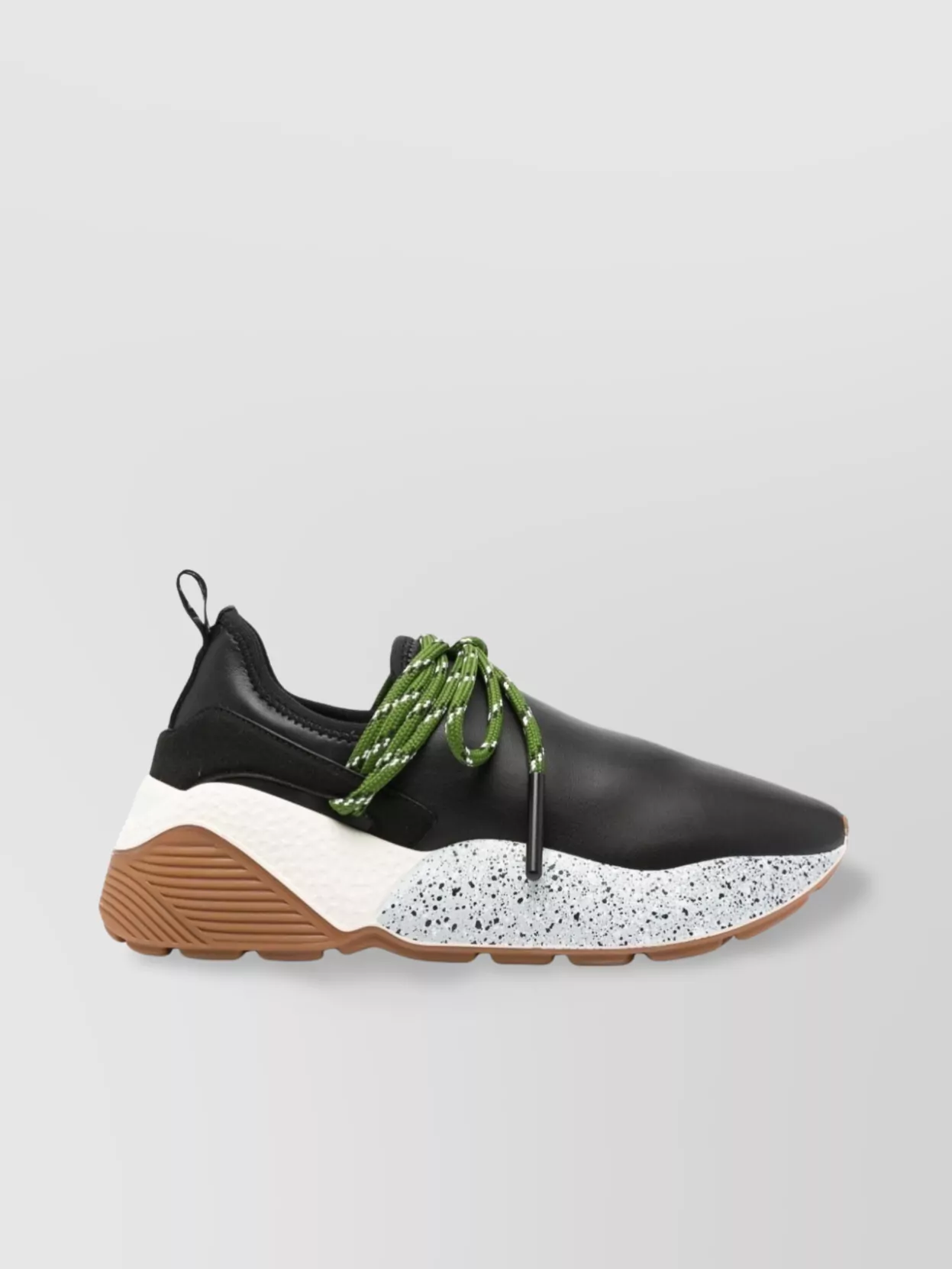 Shop Stella Mccartney Panelled Faux Leather Sneakers
