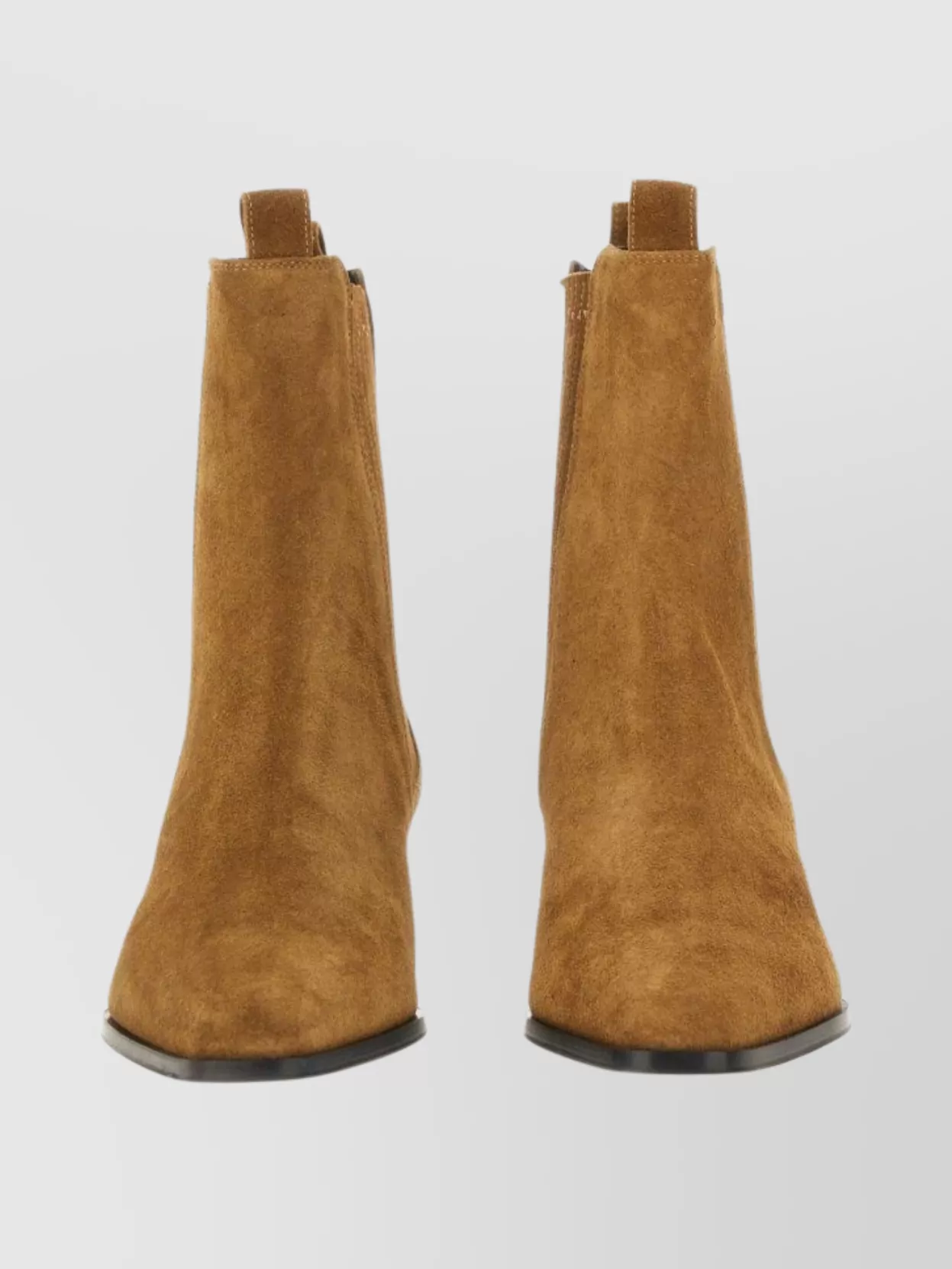 Aeyde Suede Block Heel Boots With Elastic Panels