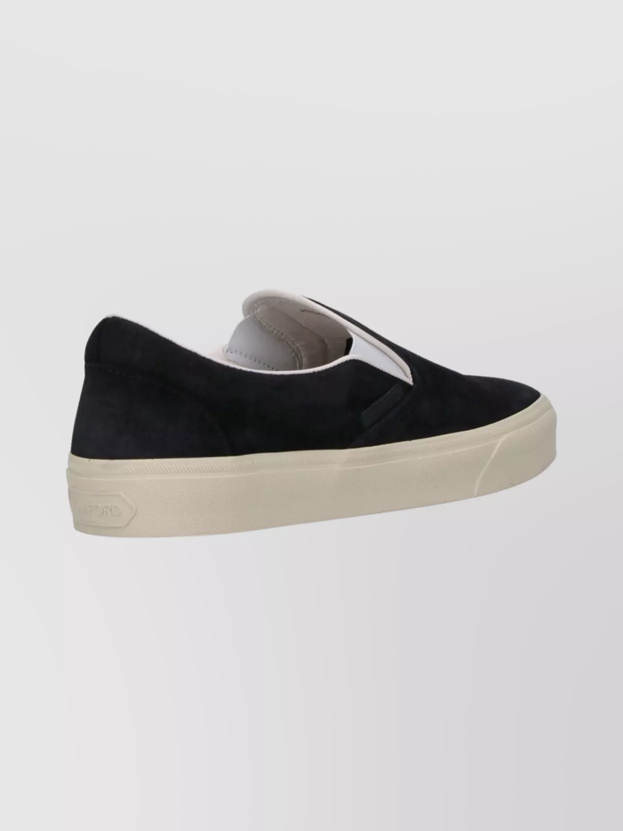 Tom Ford Suede Low Top Sneakers With Round Toe Design
