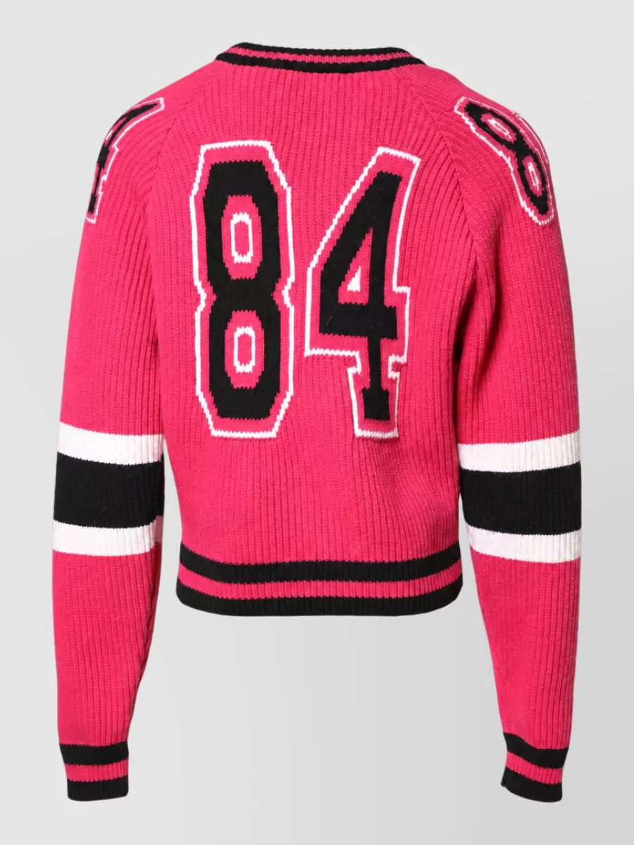 Dolce&Gabbana Ribbed logo-print knit sweater