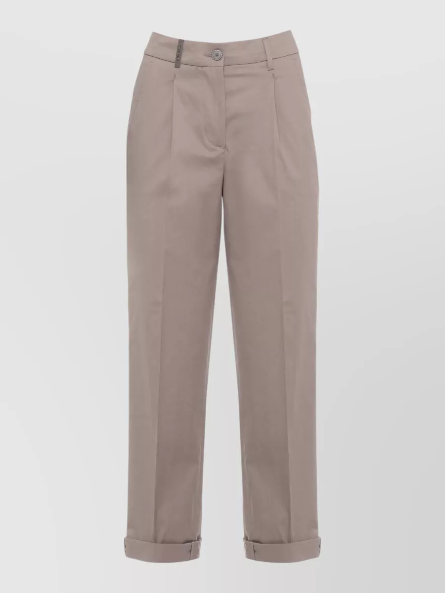 Peserico straight-leg cropped trousers