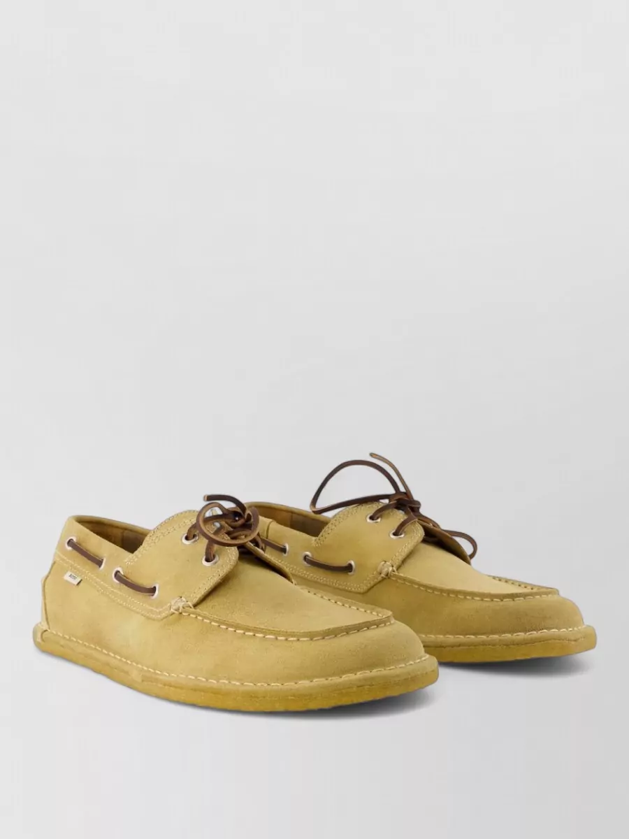 Ami Paris suede leather boat shoes
