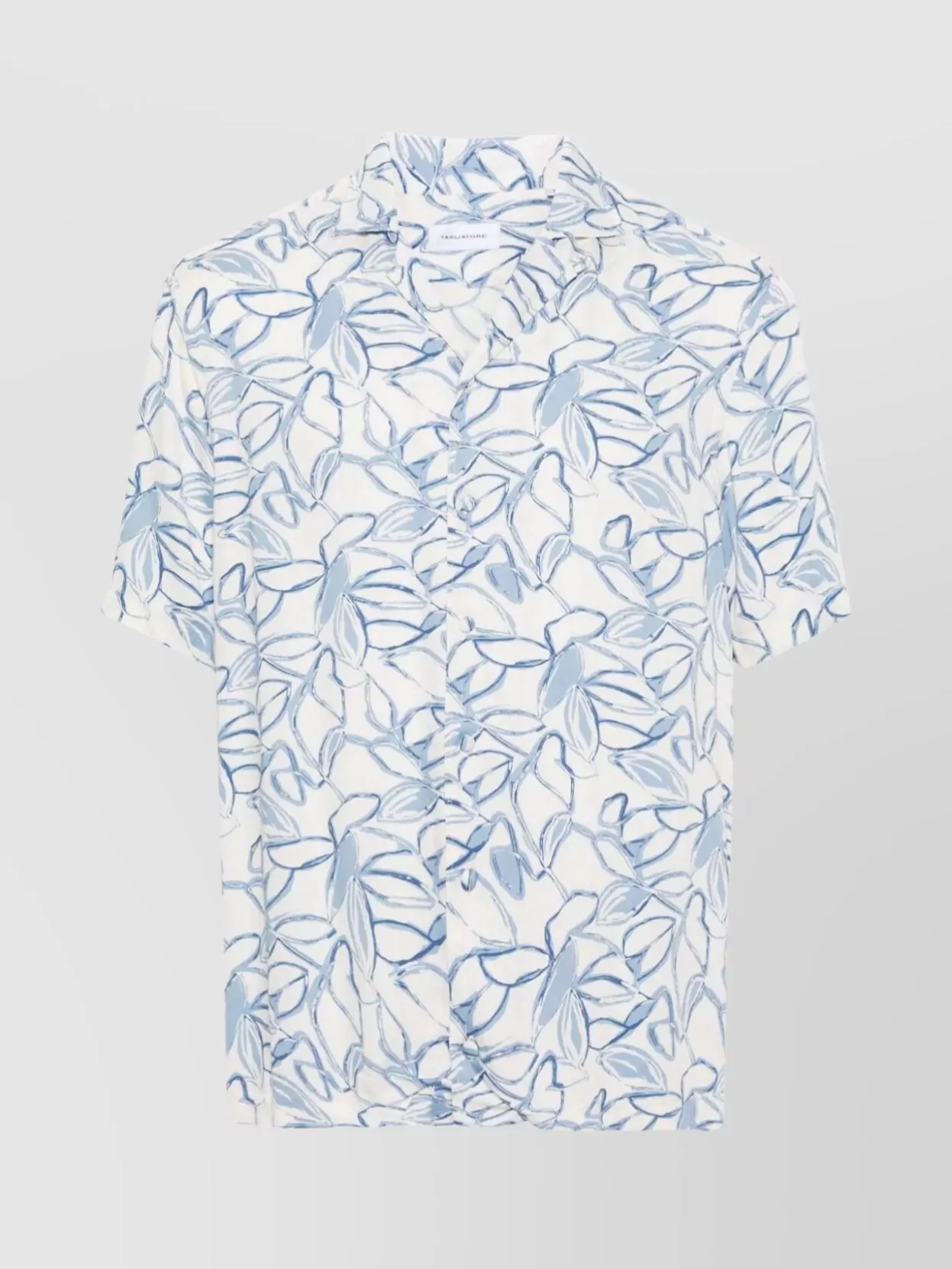 Shop Tagliatore Pocketed Floral Short Sleeve Shirt