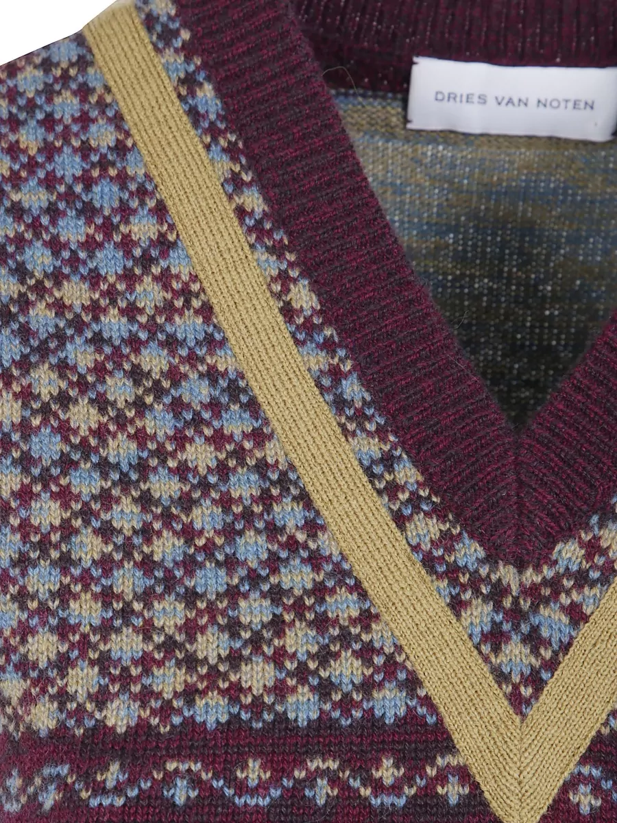 Dries Van Noten Cashmere Wool Knitted Top