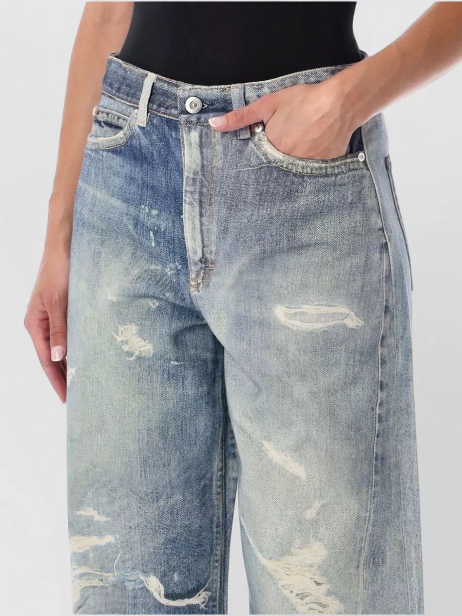 Our Legacy Denim High-Rise Straight-Leg Full Cut Jeans