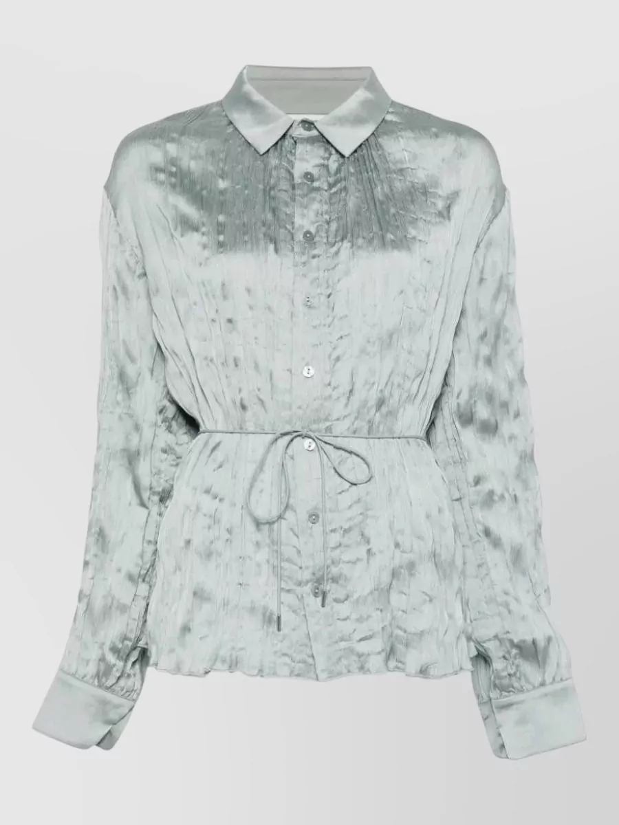 Staud wrinkled long-sleeve shirt