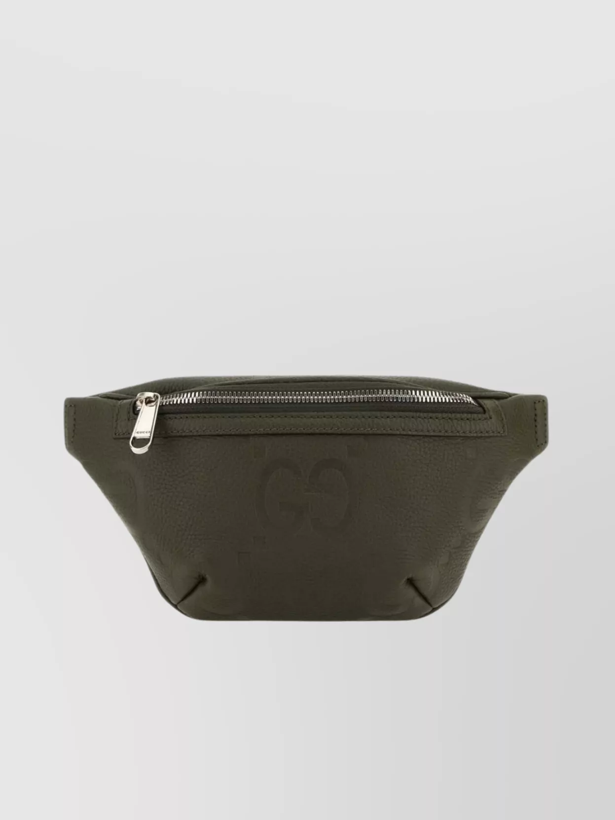 Shop Gucci Adjustable Strap Leather Belt Bag In Khaki