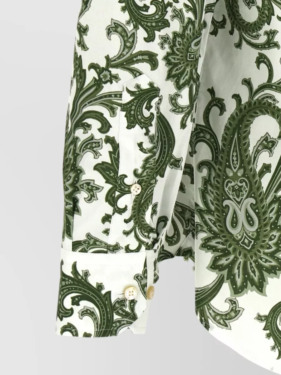 Etro Paisley Ramage Long Sleeve Button Shirt