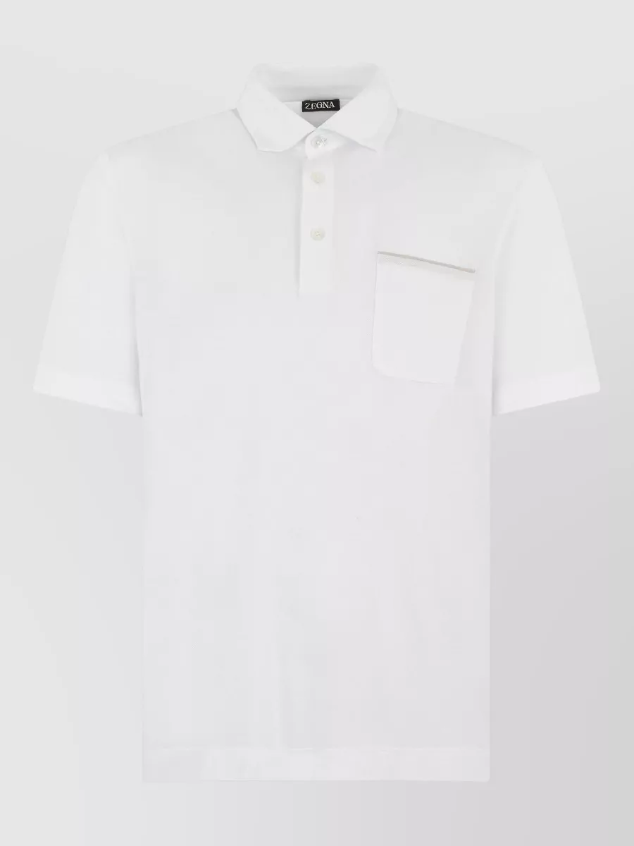Zegna Cotton short-sleeve polo shirt
