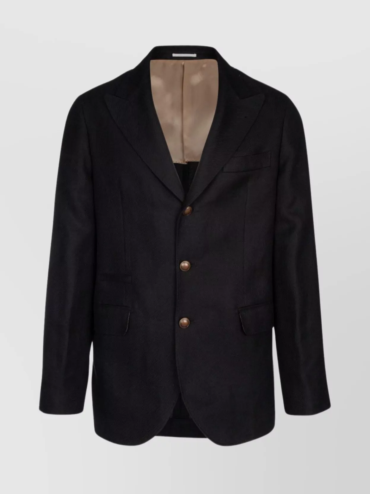 Shop Brunello Cucinelli Sophisticated Single-breasted Jacket With Notch Lapel