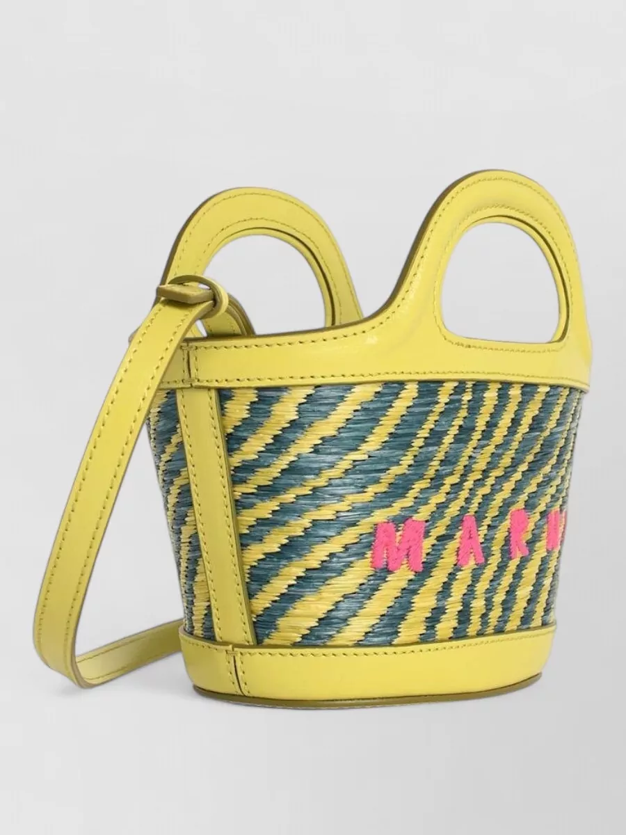 Marni Tropicalia Micro Nylon Bucket Bag