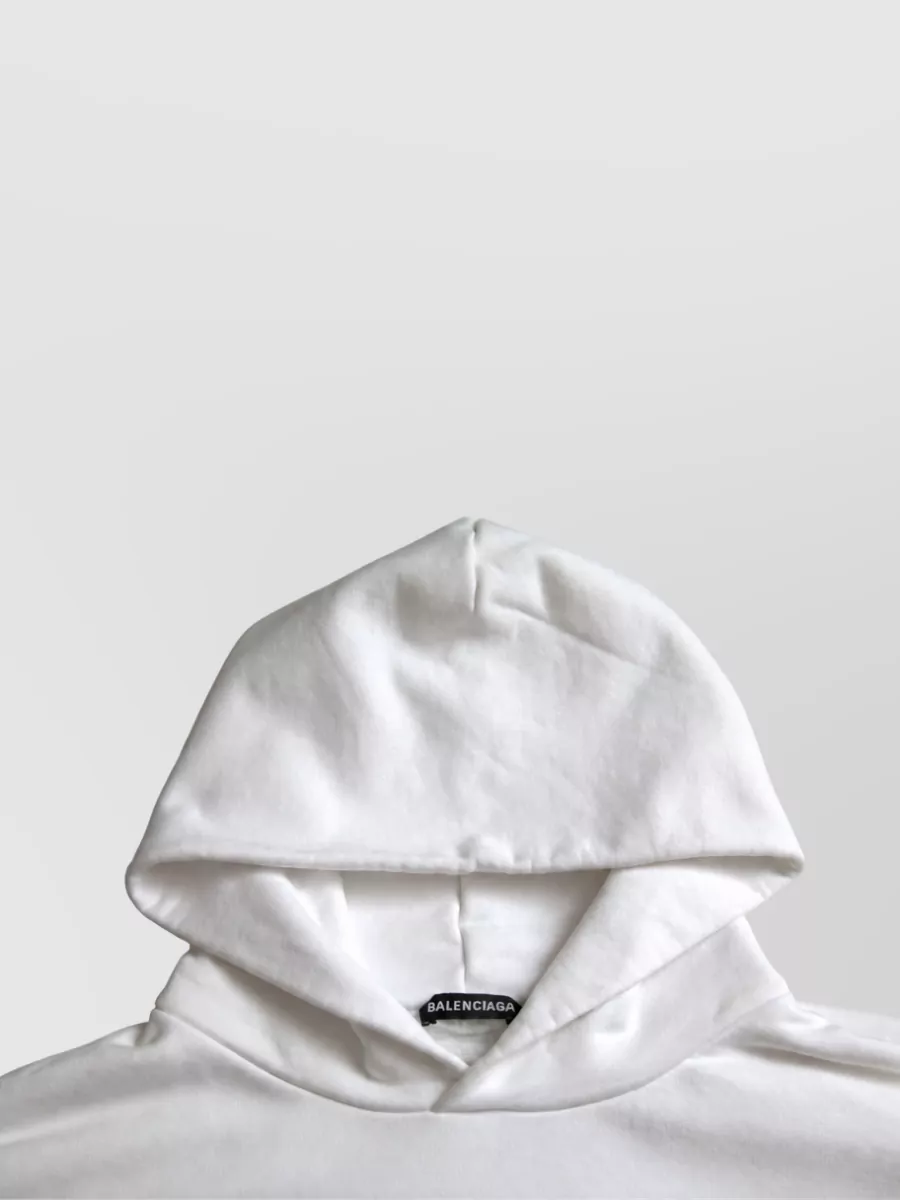 Balenciaga Cotton Relaxed-Fit Logo-Embroidered Hoodie
