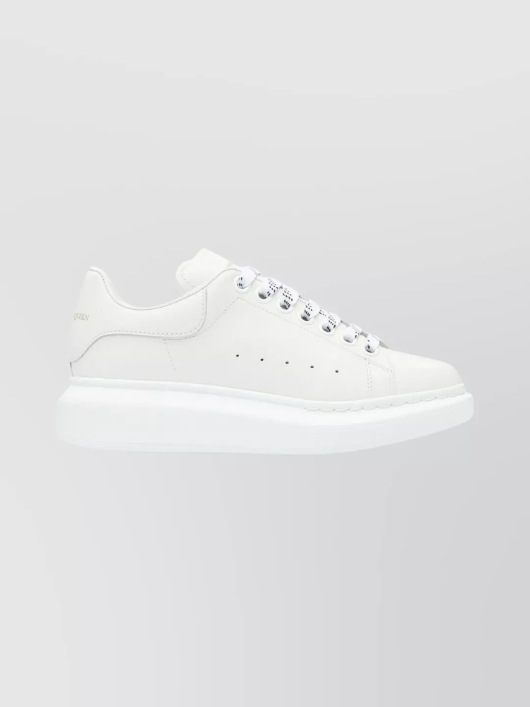 Alexander Mcqueen Platform Sneakers Leather Upper In White