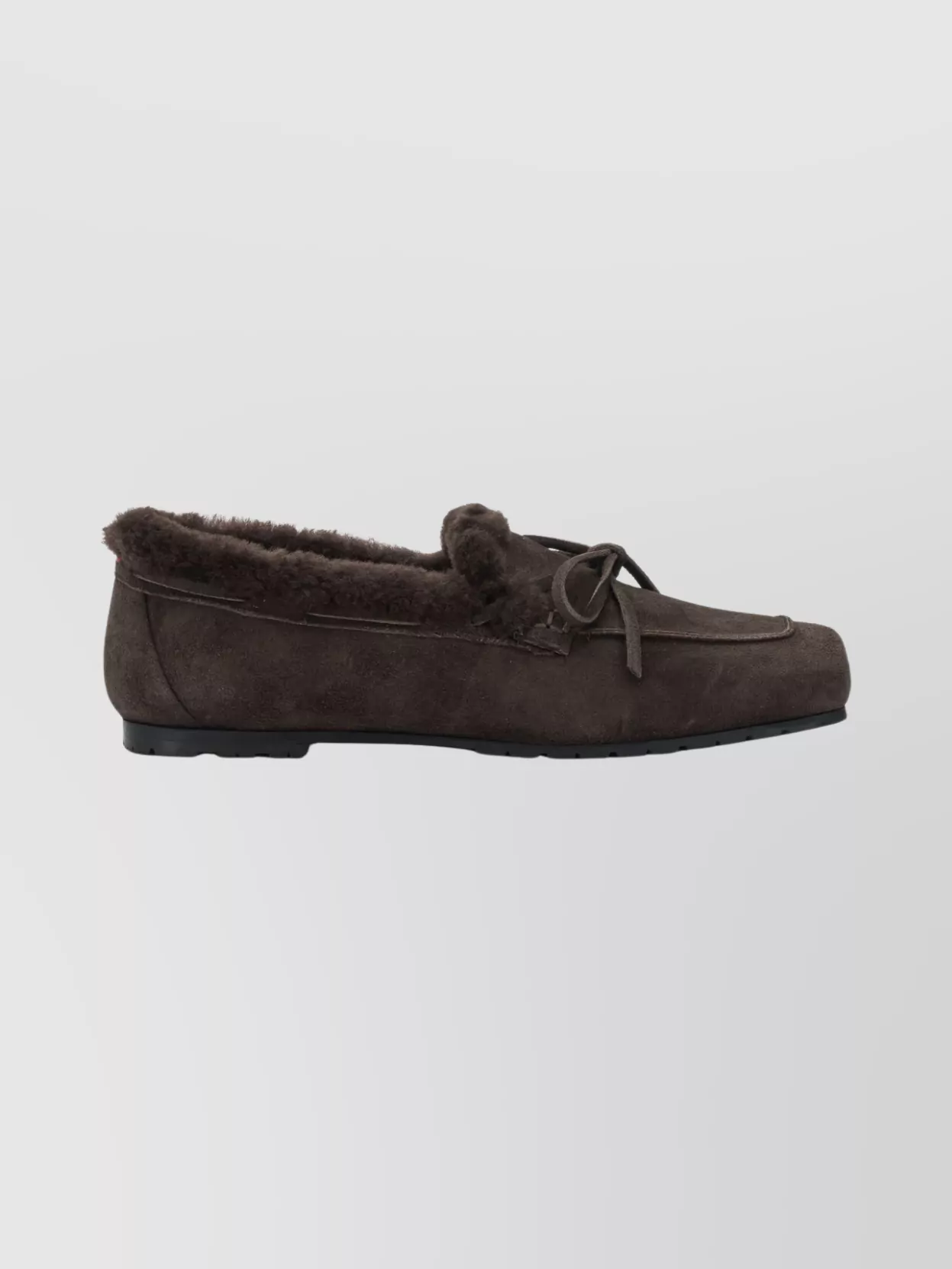 Aeyde Suede Loafers And Slippers With Bow Detail