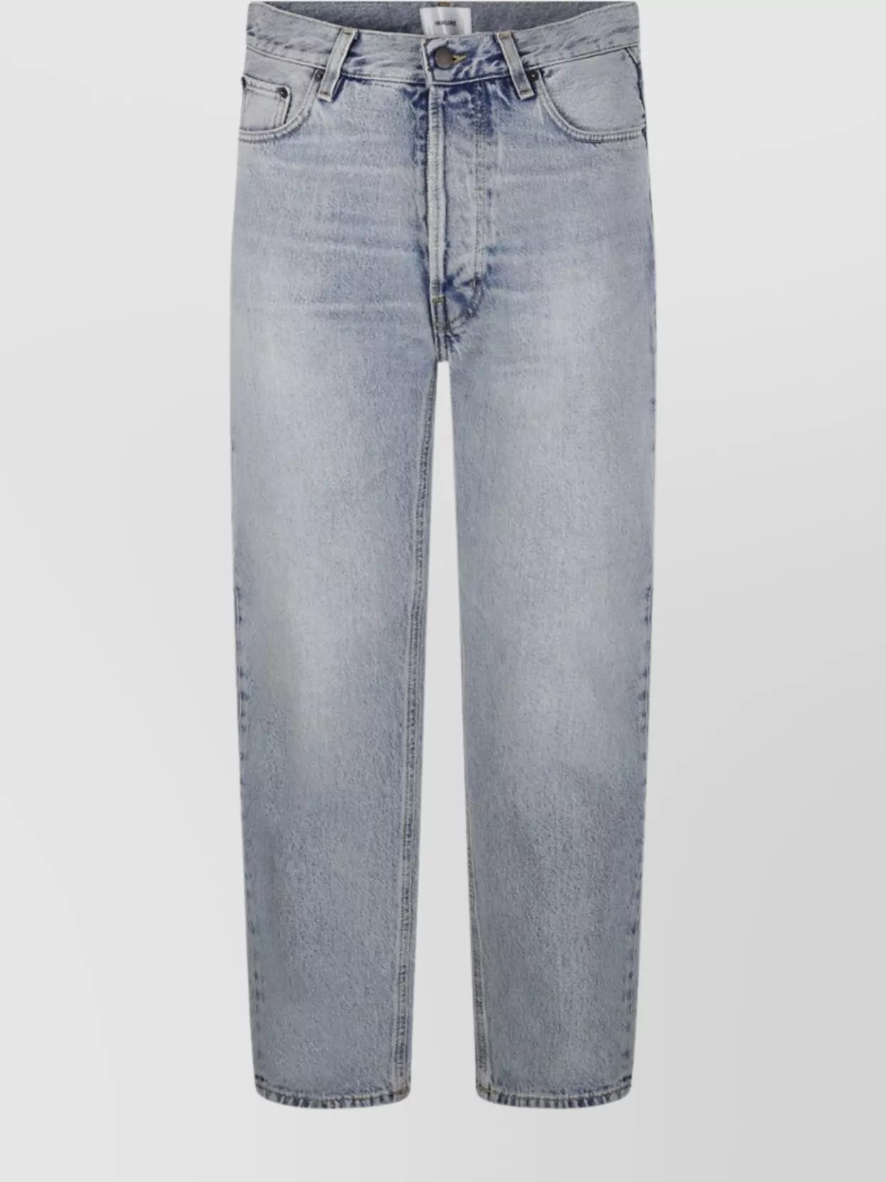 Haikure Slim Straight Leg Jeans With Five Pockets In Blue