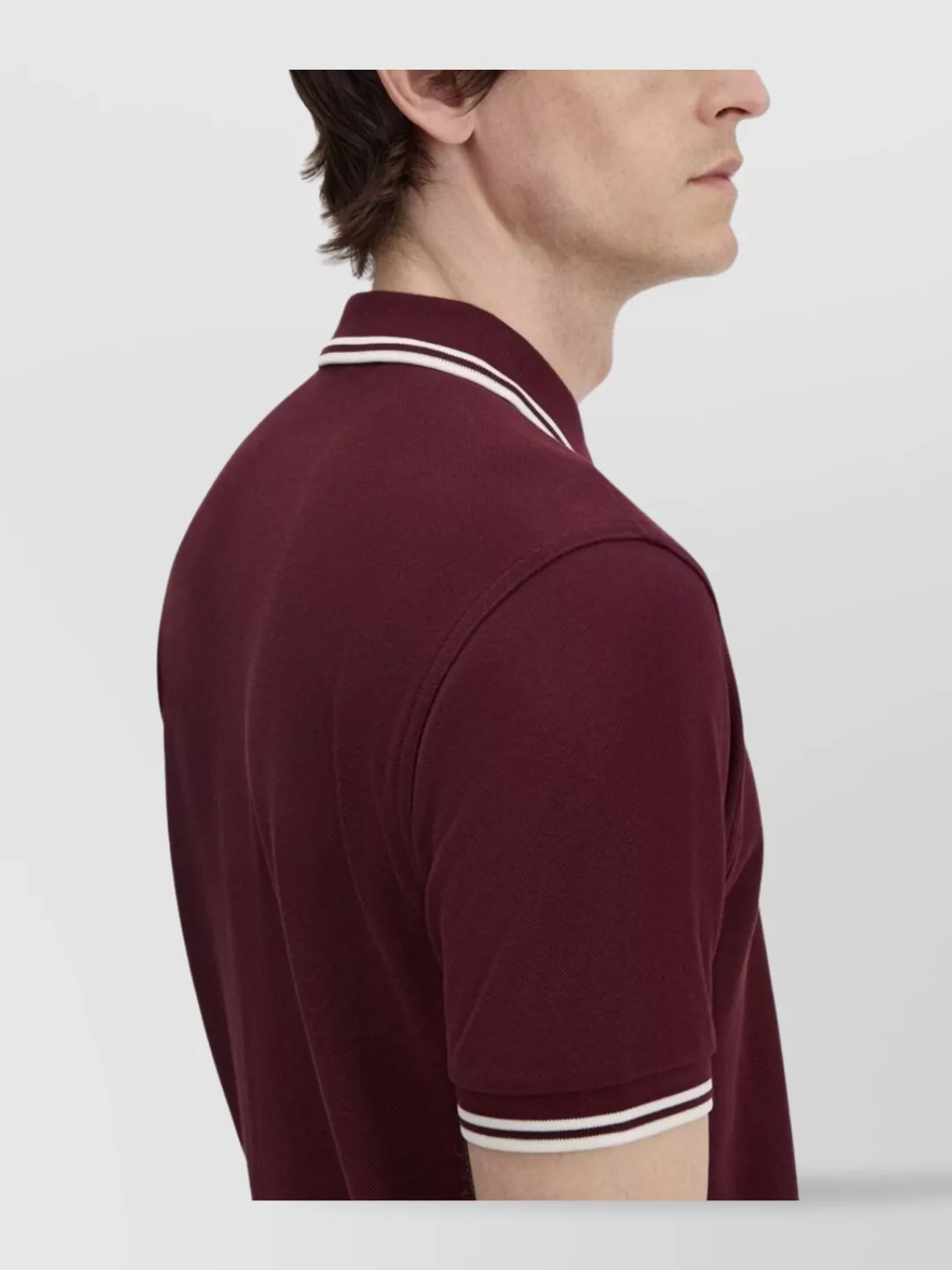 Fred Perry Ribbed Collar Short Sleeve Polo Shirt