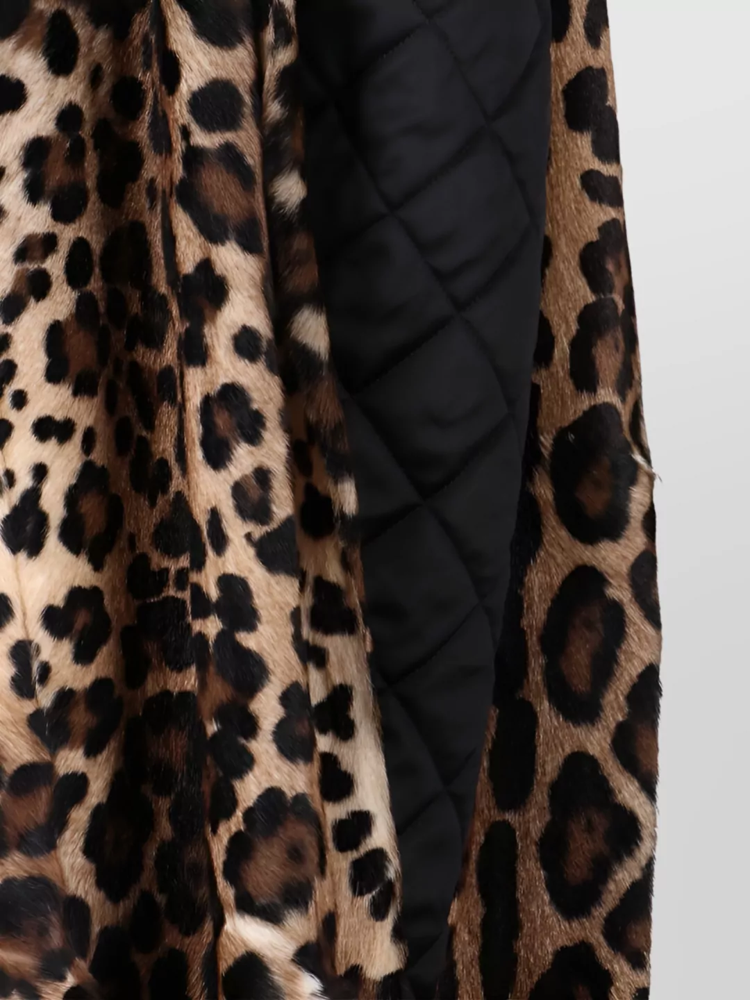 Dolce&Gabbana Animal Print Long Jacket Belted