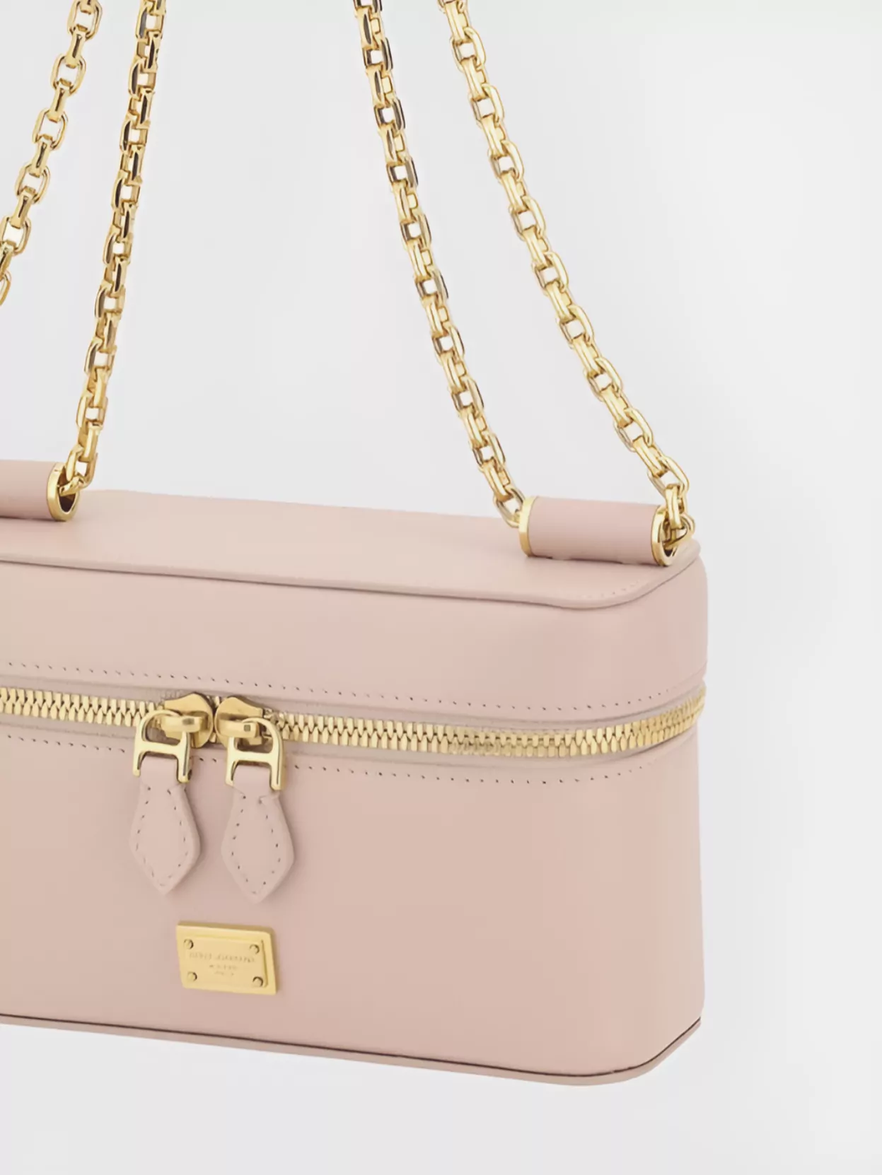Dolce & Gabbana Sicily Leather Chain Strap Shoulder Bag