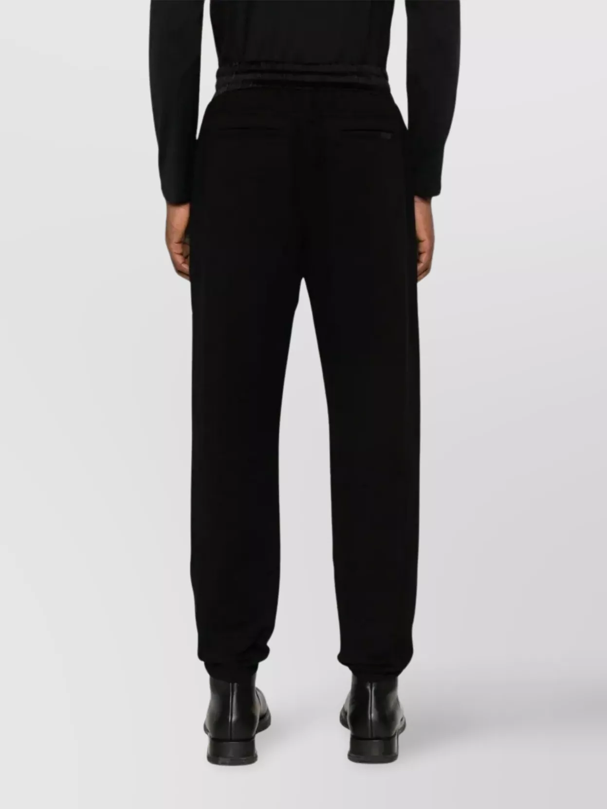Saint Laurent Pantaloni Stile Tuta In Tessuto Garzato