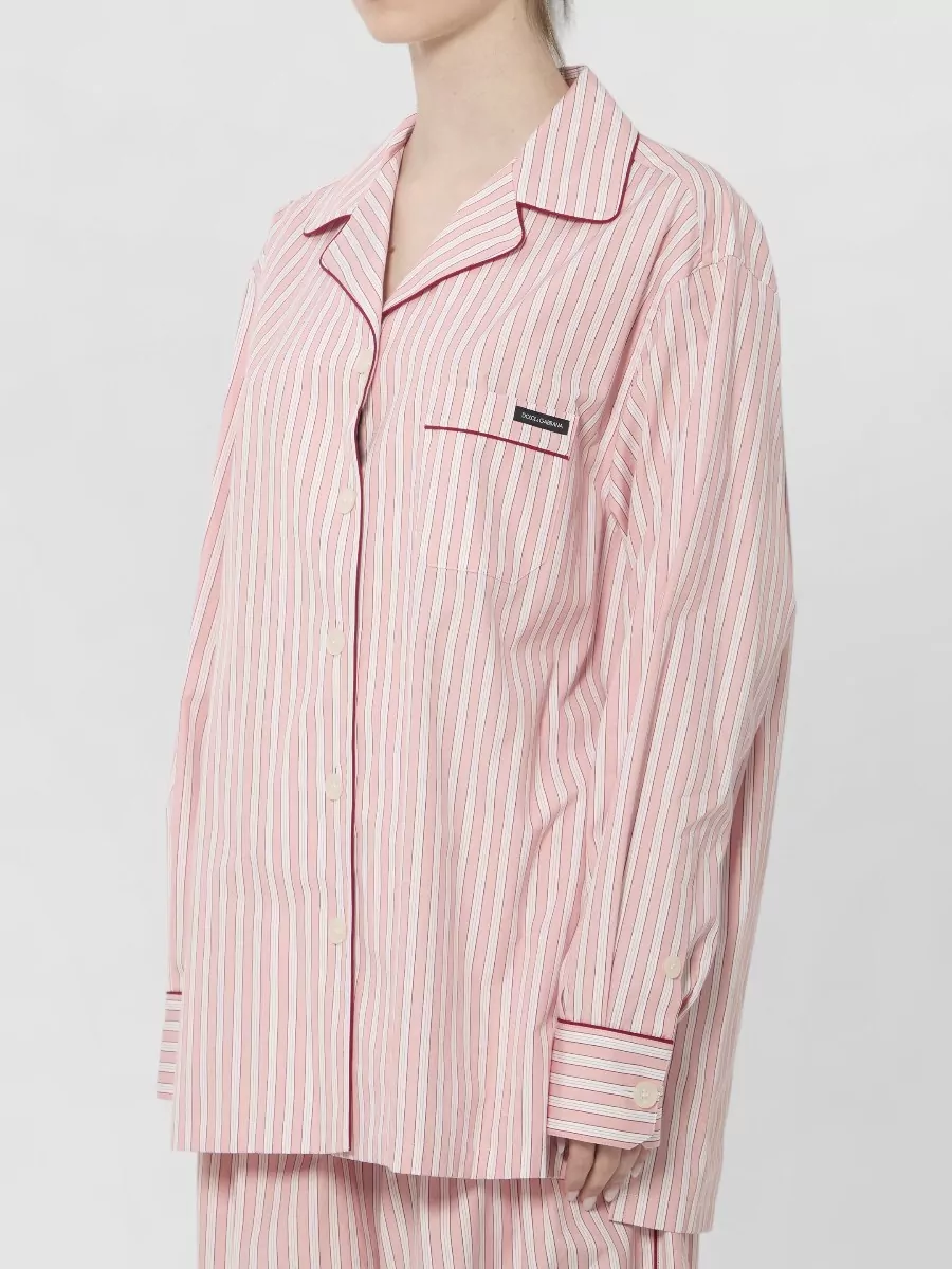 Dolce&Gabbana Striped Poplin Pyjama Shirt
